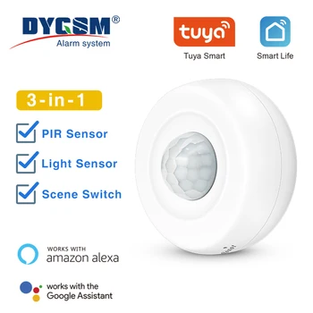 Tuya Smart WiFi Light + PIR Motion Sensor Smart Home Infrared Passive Detector App Real-time Control Support Alexa Google Home 1