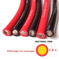 Super Soft Silicone red black Wire 12 14 16 18 20 22 24 AWG Heat-resistant Car Battery Electrical Power Cable 10 8 6awg - Image 2