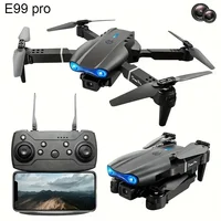 E99 PRO Drone with Flash Professional HD Dual Camera WIFI Obstacle Avoidance RC Helicopters Aerial Photography Quadcopter 1