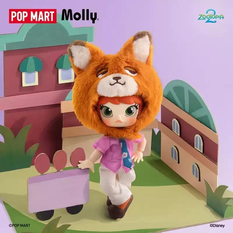 Original POP MART MOLLY ZOOTOPIA 2 Series 1/12 BJD Blind Box Anime