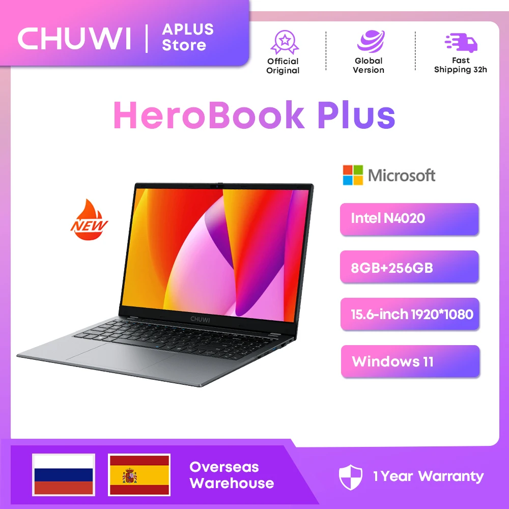 NEW CHUWI HeroBook Plus Laptop 15.6