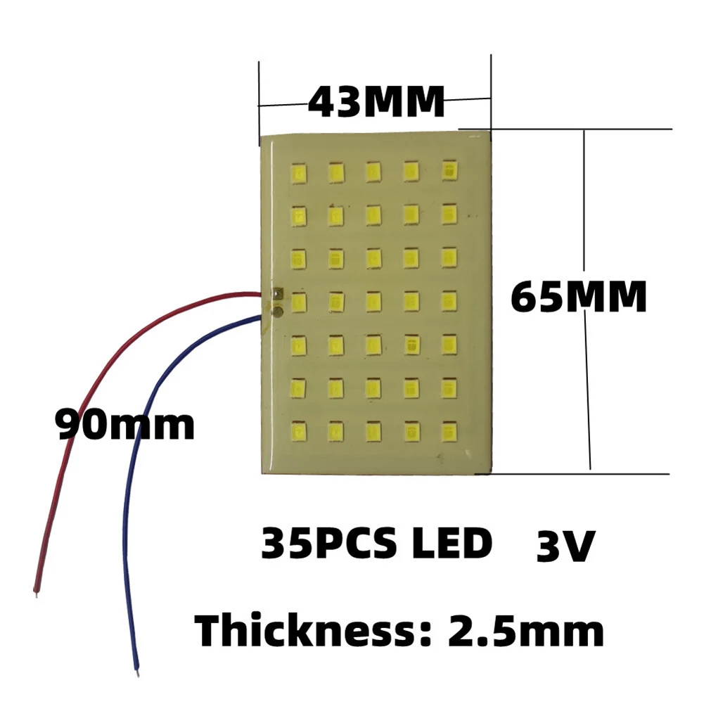 5W Light Panel Board 2835 SMD 35 LED Light Circuit Board 3.2V/3.7V Lawn Light Board for Induction Lamp Electrical Supplies
