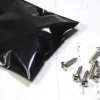 100pcs Multi Sizes Reclosable Poly Ziplock Package Pouches Black Heat Sealing Zip Lock Plastic Storage Bags 5