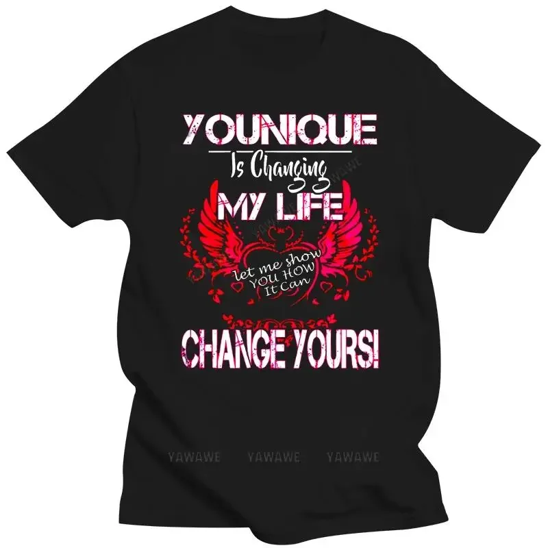 Забавная Мужская футболка, модная футболка Younique Is Change My Life, позвольте мне показать вам, как это может изменить вашу женскую мужскую футболку