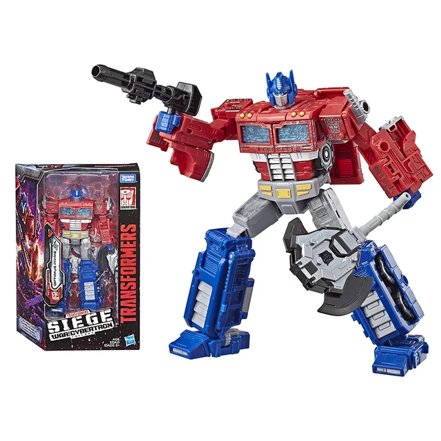 Transformers Generations War for Cybertron: Siege Voyager Class WFC-S11 Optimus Prime Action Figure Model Collectible Toy Gift