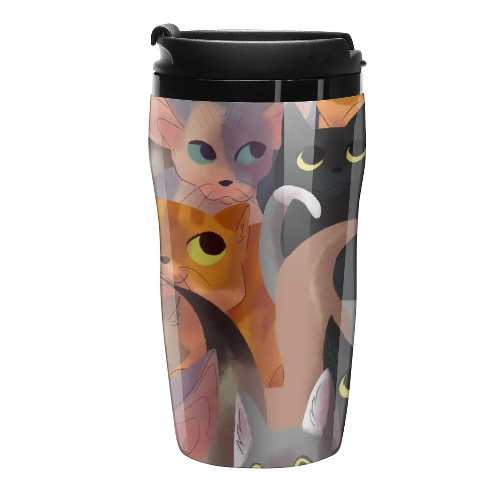 

New Lotsa cats Travel Coffee Mug Luxury Coffee Cup Set Thermal Glass For Coffee Coffee Accessories