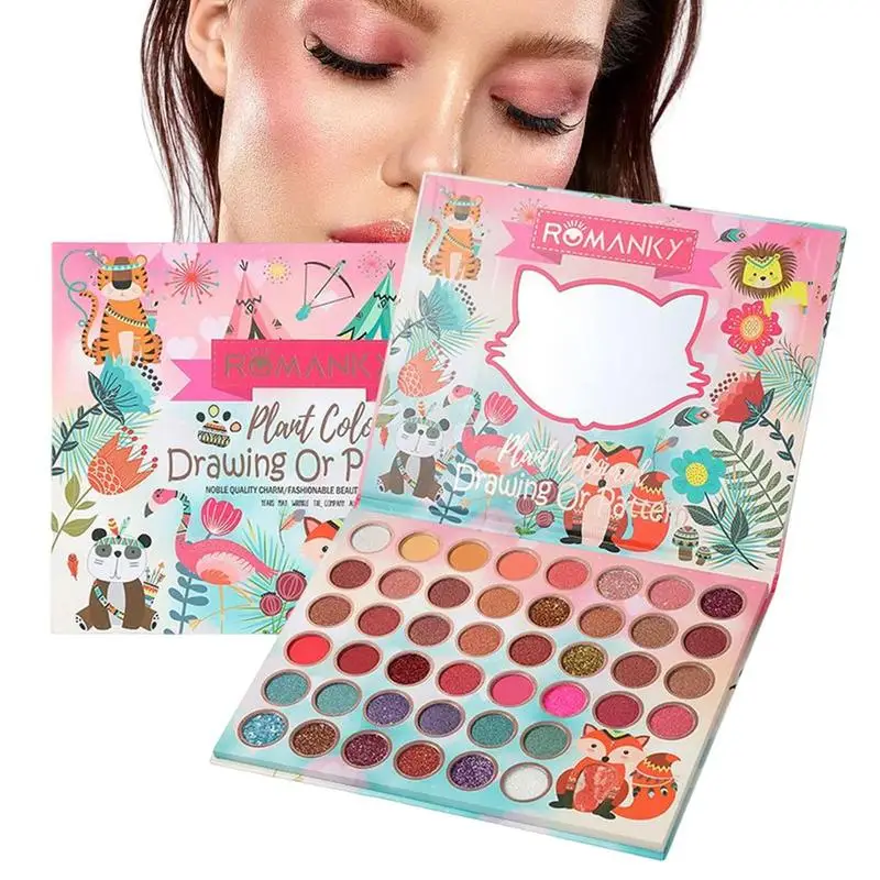 

Палитра матовых теней для век, 45 цветов, блестящие тени для век, водостойкие стойкие тени для век, поддон для макияжа, мерцающие Модные женские красивые глаза