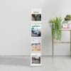 Foldable Magazine Rack Brochure Stand Literature Rack 4 Pockets for Exhibition 3
