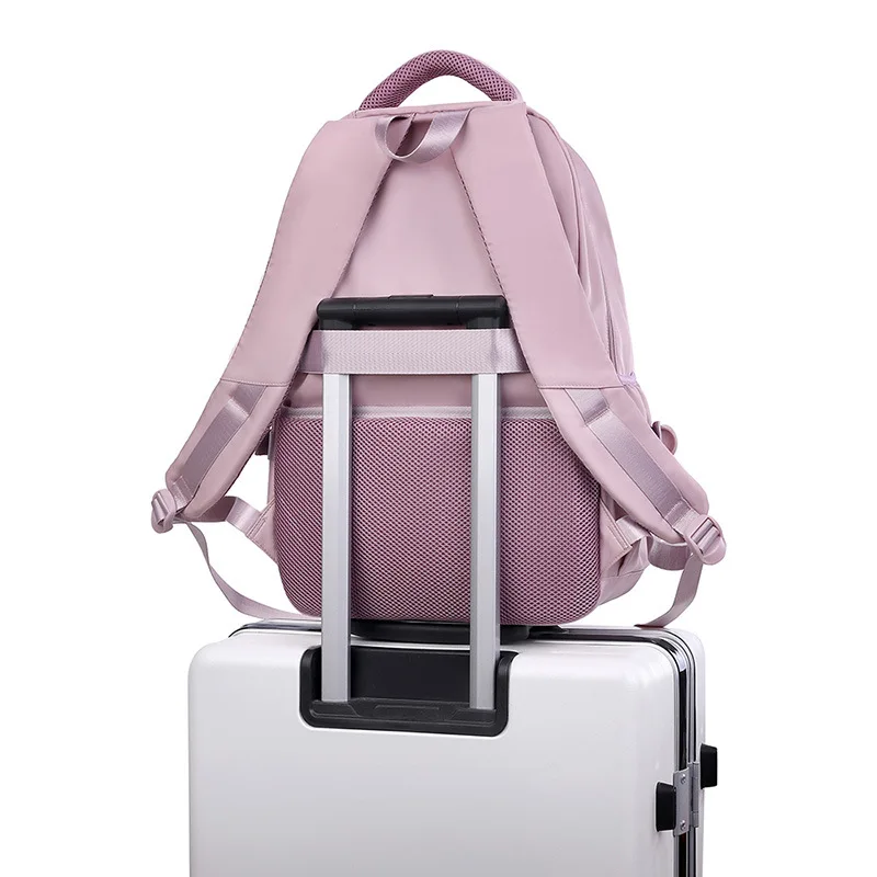 Korean Style Daily Backpack For Women Packsack Waterproof nylon Fabric Travel Backpacks Girls School Bag Teenagers Casual Bags 4