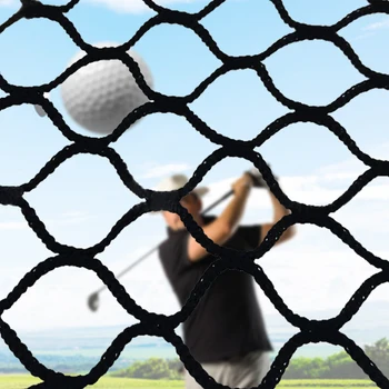 Golf Practice Net 3 * 3m Black Sports Practice Barrier Net Durable High Impact Net Professional Golf Training Aid Golf Container 6