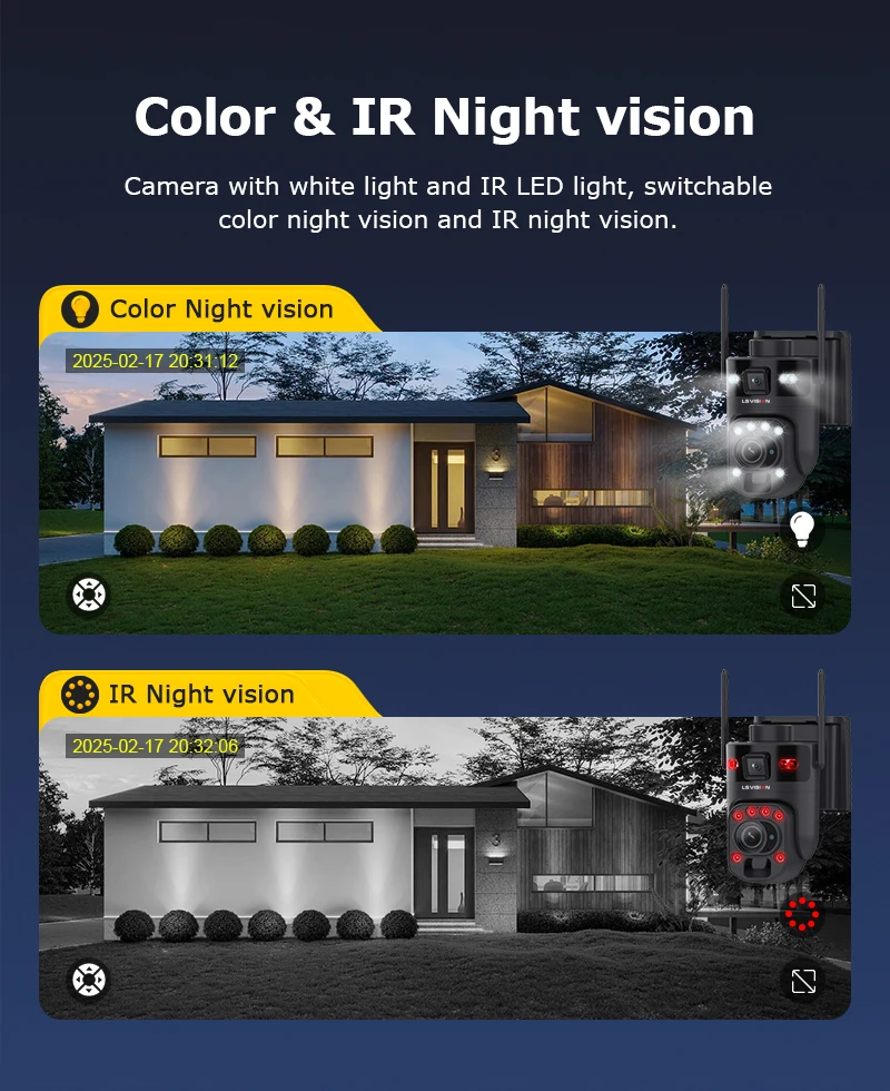 6K 12MP 4G SIM Solar Security Camera 60X ZOOM Dual Lens 360° View Outdoor WiFi I