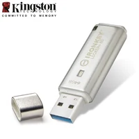 Kingston IronKey Locker+ 50 Type-A USB Flash Drive 32GB 64GB 128GB USB 3.2 Gen 2 Flash Drive Original Pen Drive for Computer 1