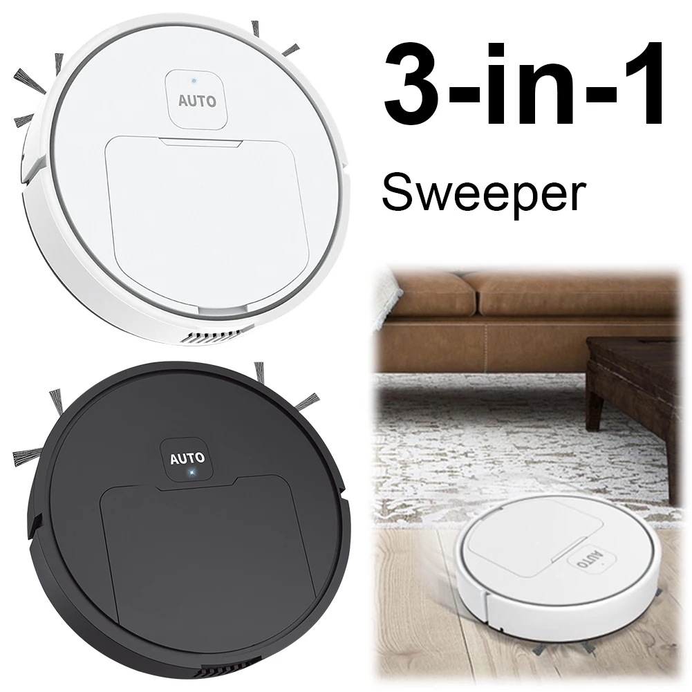 Rechargeable Sweeper Robot Automatic Cleaning Sweeping Machine 3 In 1 Vacuum Cleaner Mopping Home Office Electric Sweeper New 3
