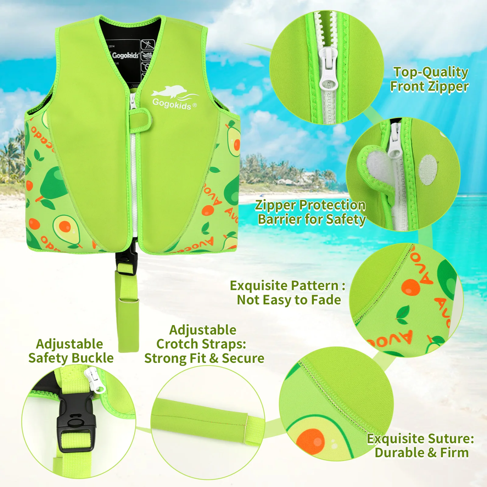 Toddlers Children's Pool Swim Vest Surfing Rafting Kids Safety Swimming Sailing Water Sports Life Jacket Kayak Accessories