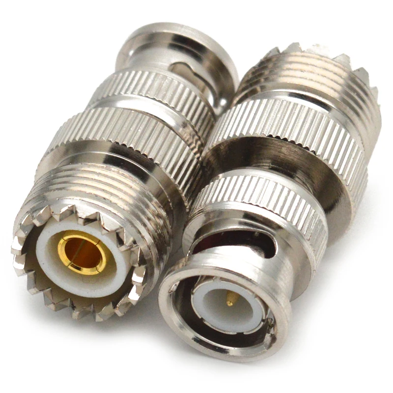 Premium BNC Male to UHF Female RF Coaxial Adapter Connector