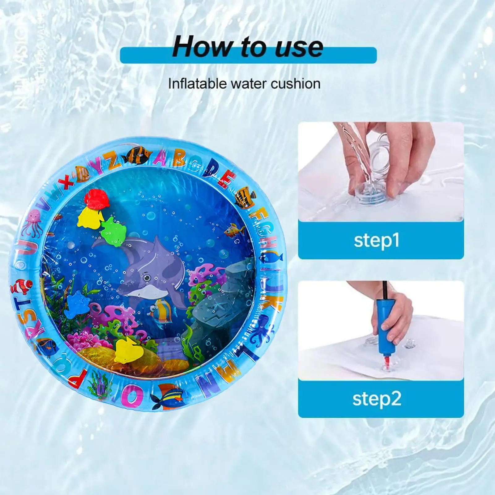 2025 New Thickened Cat  Water Mat Pet Cat Water Bed Game Mat Cool and Comfortable Water Sensory Game Mat for Pets and Children