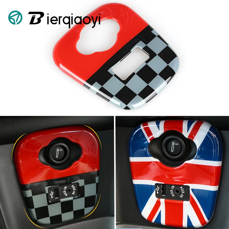 

Аксессуары для интерьера Mini Cooper f56, модификация панели автомобильной прикуривателя F55, USB яркая обложка, наклейки