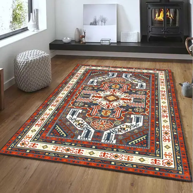 Alfombras grandes de Mandala de Turquía para sala de estar, Tapis  impermeables antideslizantes de área geométrica grande para dormitorio,  salón y piso - AliExpress