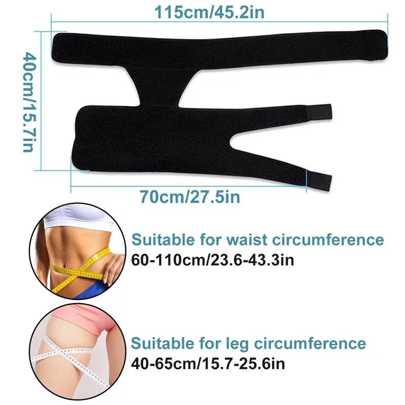 Manicotto di compressione della coscia del tutore dell'anca per l'artrite articolare della Sciatica cintura di supporto dell'inguine dell'inguine dell'involucro del dolore dell'anca muscolare - immagine 5