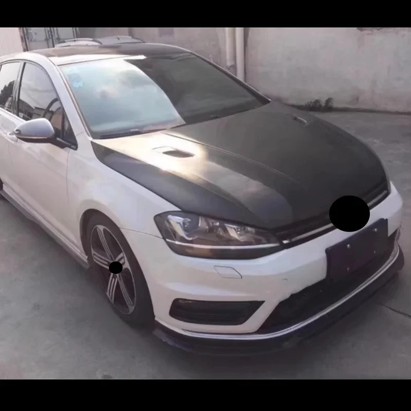 고품질 M3 스타일 카본 파이버 엔진 커버 어셈블리 후드 엔진 보닛 (MK7 MK7.5 용)