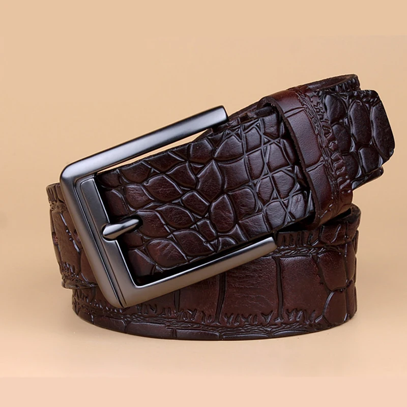

for men waistband for jeans male genuine leather belt 3.8CM Famous Designer Belts Men Personality strap cowskin pin buckle belt