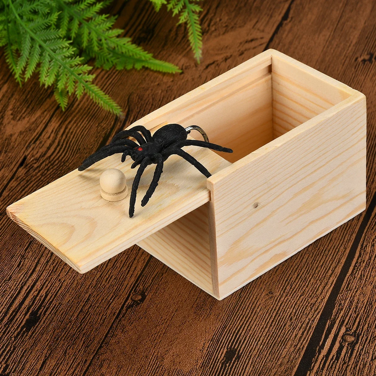 Funny Scare Wooden Box Prank toys Hidden In Interesting Trick Joke Props For Surprising