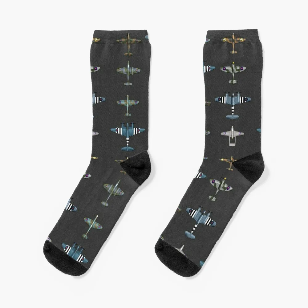 WW2 Fighter Aircraft of the RAF Socks moving stockings new in's Socks Men Women's