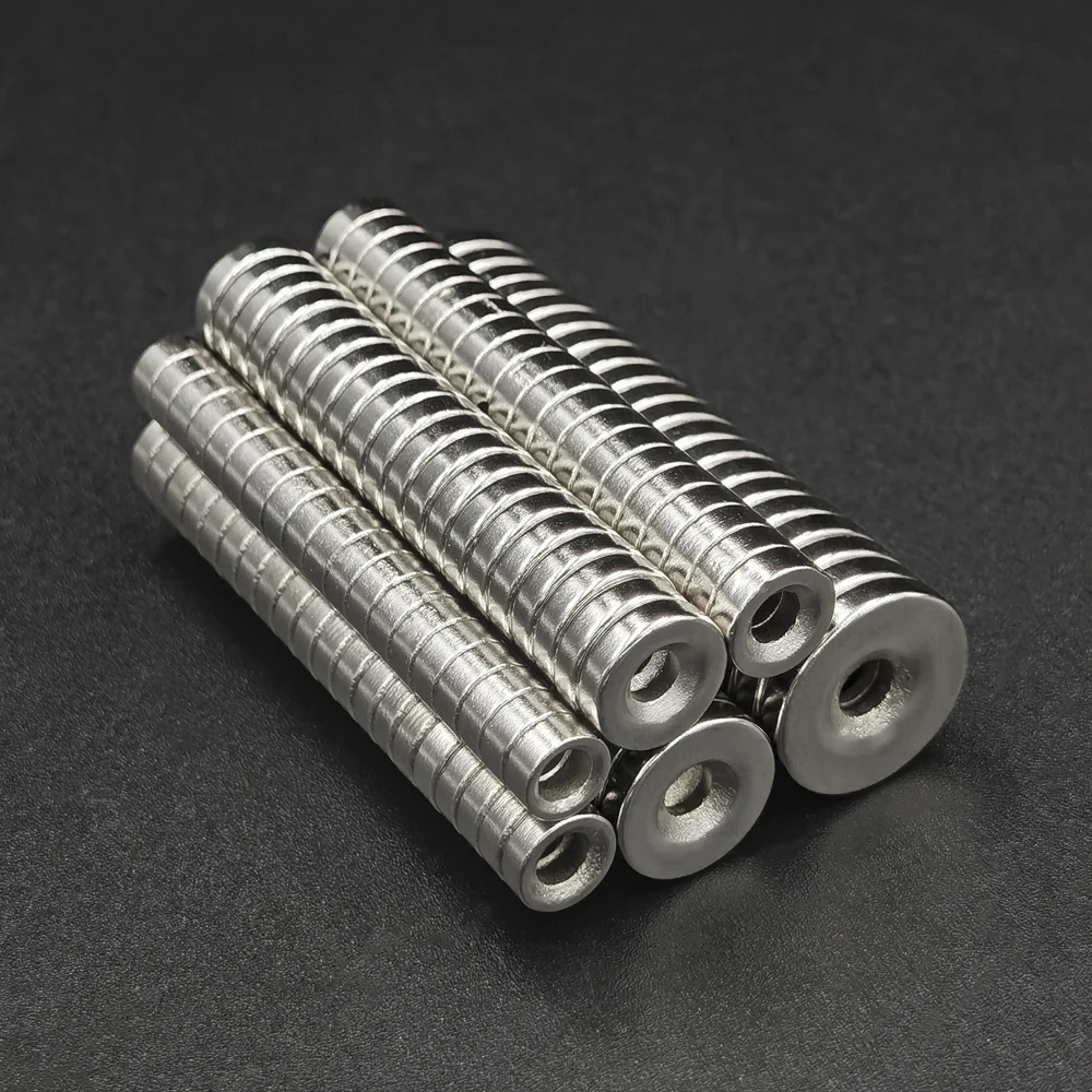 Neodymium Magnets Round 6/7/8/10/12/15mm x 3mm Hole3mm N35 Permanent NdFeB Super Strong Magnetic Disc