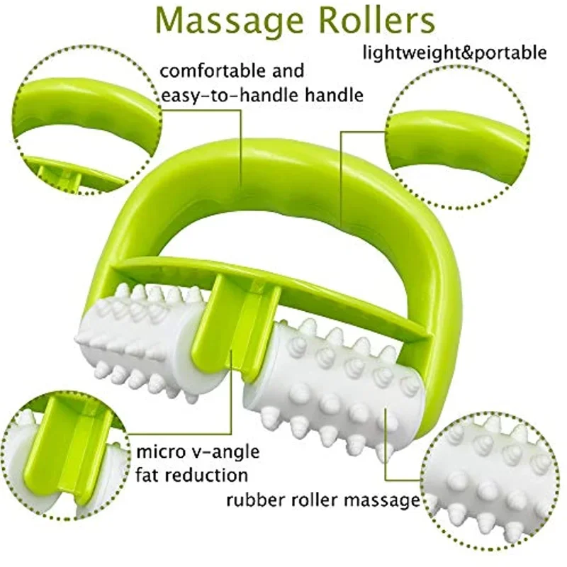 Fat Anti Cellulite Roller Leg Massager Muscular Abdomen Neck Buttock Cellulite Remover Waist Massager Body Shaping Massage