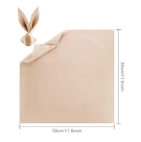 10Pcs Champagne Satin Table Napkin 30X30cm Soft Handkerchief White Wedding Banquet Square Table Napkins Dinner Party Decoration 2