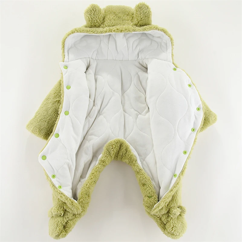 Baby Clothes 0 3 6 9 12 Months Newborn Baby Rompers Cute Christmas Elk Plush Infant Girl Overall Jumpsuit Autumn Winter Warm Baby Boy Clothes