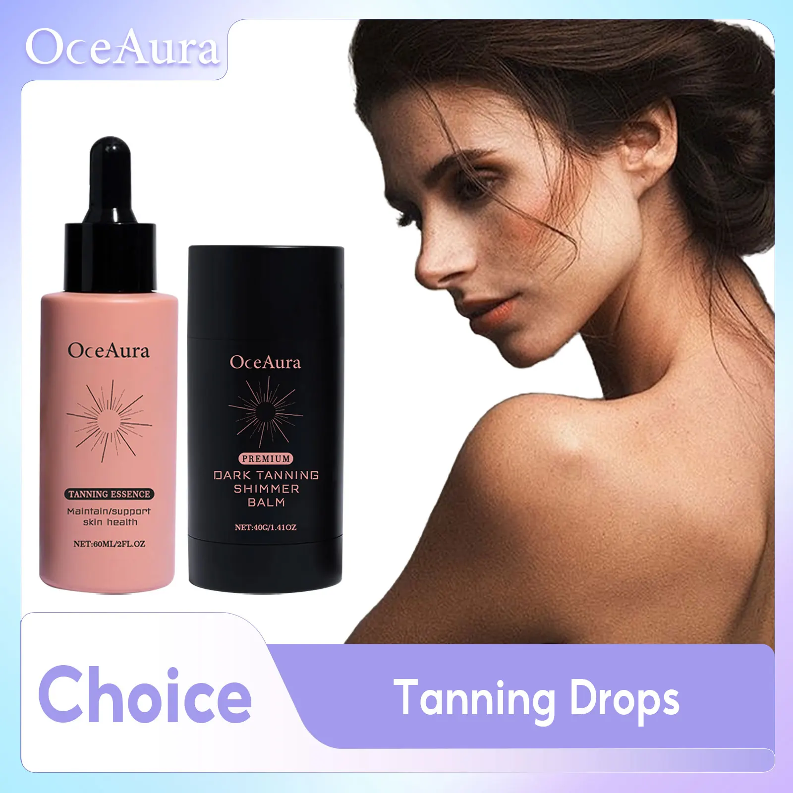 Self Tanning Drops Accelerated Tanning Firming Smooth Skin Prevent Sun Spots Anti Uv Suntan Balm Fake Tan Body Bronzer Makeup