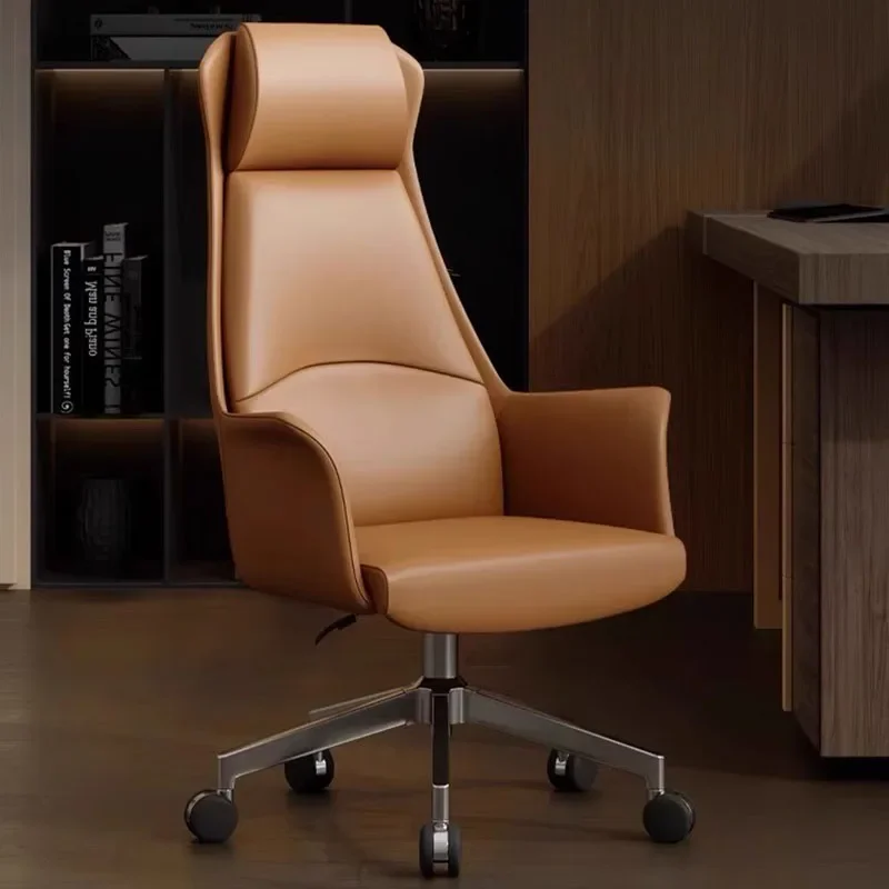 Design Ergonomic Office Chair Computer Recliner Rotating Armrest Office Chair Nordic Study Cadeira Computador Luxury Furniture memory luxury office chair extension design fluffy mobile arm chair gaming vanity recline cadeira para computador furnitures