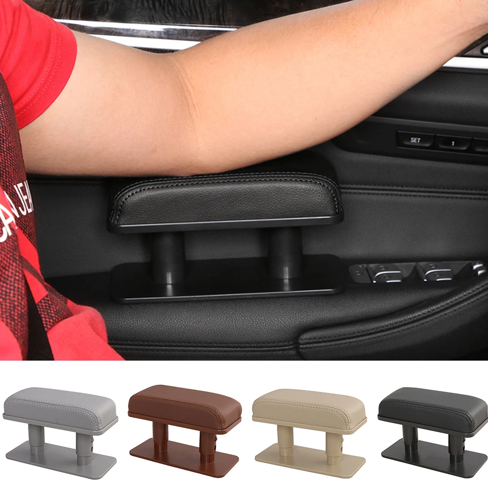 

Car Left Elbow Rest Car Armrest Pad Universal Vehicle Armrest Pad Elbow Support Arm Heightening Pad Adjustable Comfortable