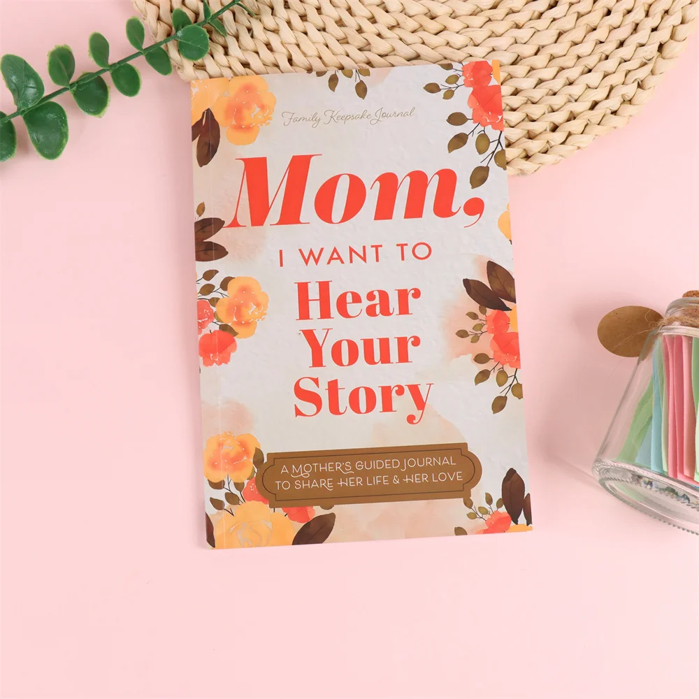 Mom, I Want To Hear Your Story Notebook A Father's Guided Journal Multipurpose Notepad Book Keepsake Journal 2