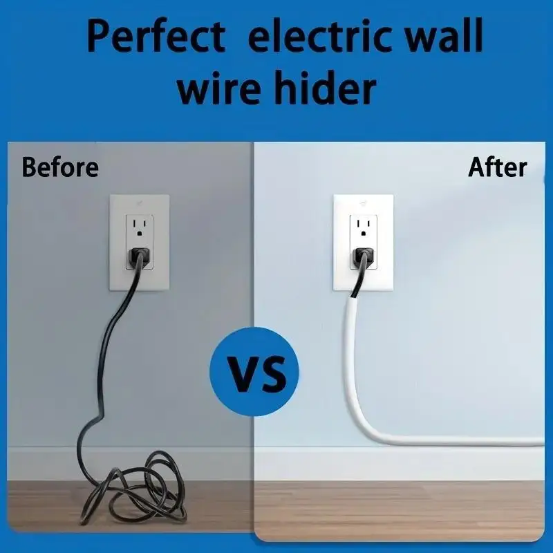 Anti-extrusion Floor Cord Cover Self-Adhesive Arc Cord Protector Durable Extension Wiring Duct Protector Home Outdoor