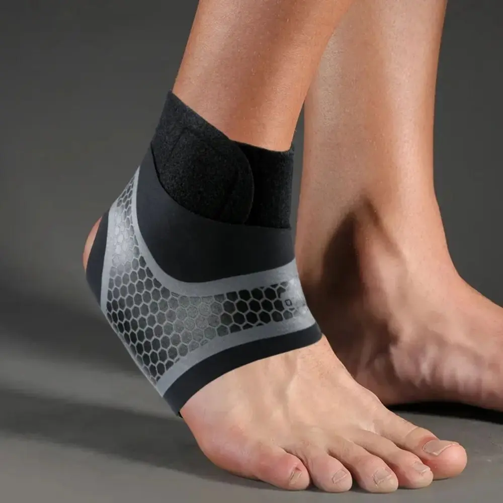 

Black Ankle Support Protective Gear Polyester Nylon Adjustable Feet Bandage Comfortable Elastic Ankle Brace Unisex