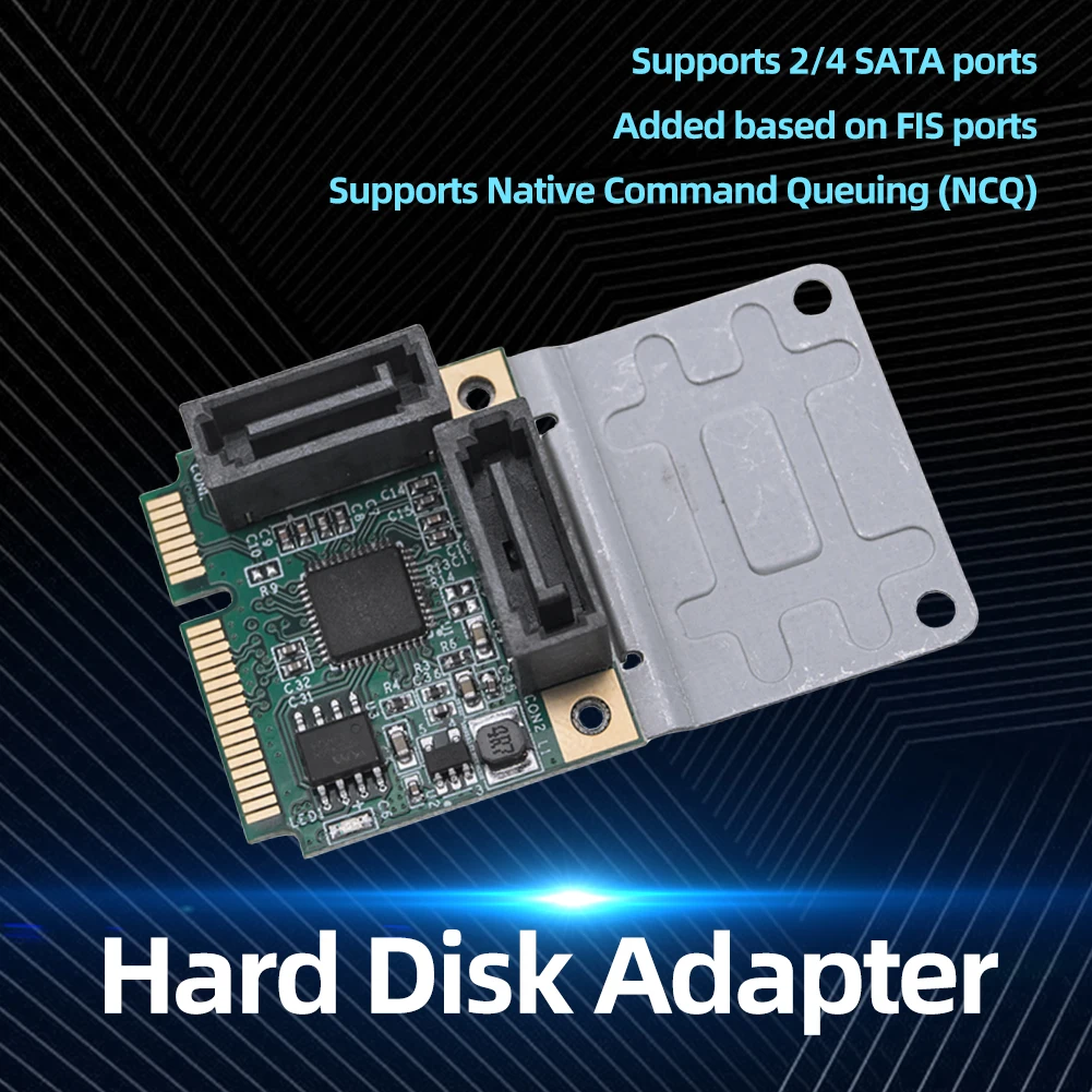 M.2 PCI-E 2.0 Riser Card B+M Key Converter 5/2.5 Gbps Mini PCI-E To SATA3.0 Adapter Expansion Card 2/4 SATA 3.0