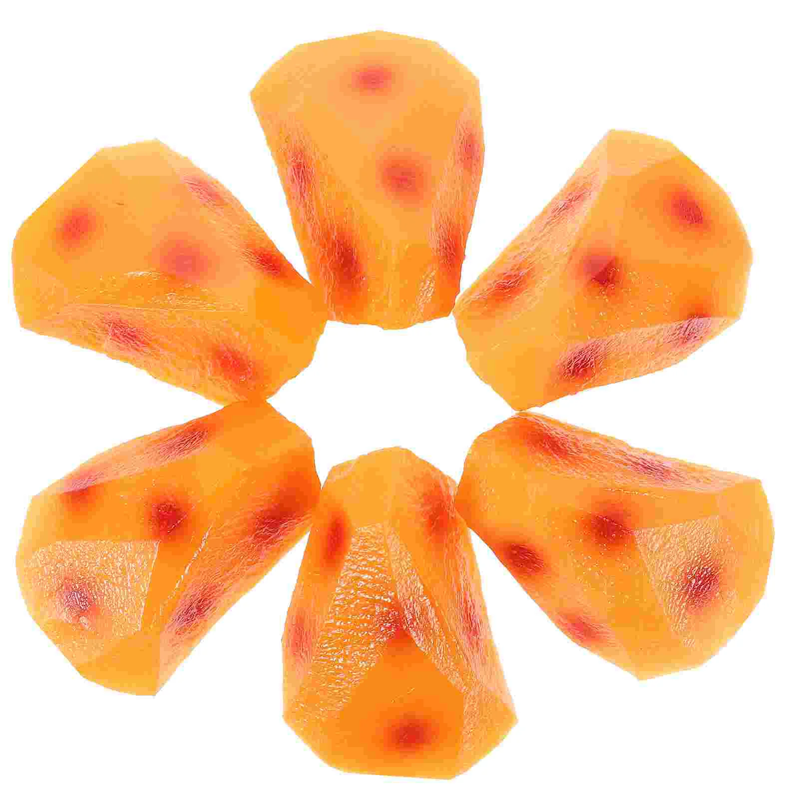 

Simulated Baked Potatoes Realistic Vegetable Models Chunks Decoration Adornments Fake Exquisite Props Decorative Toys