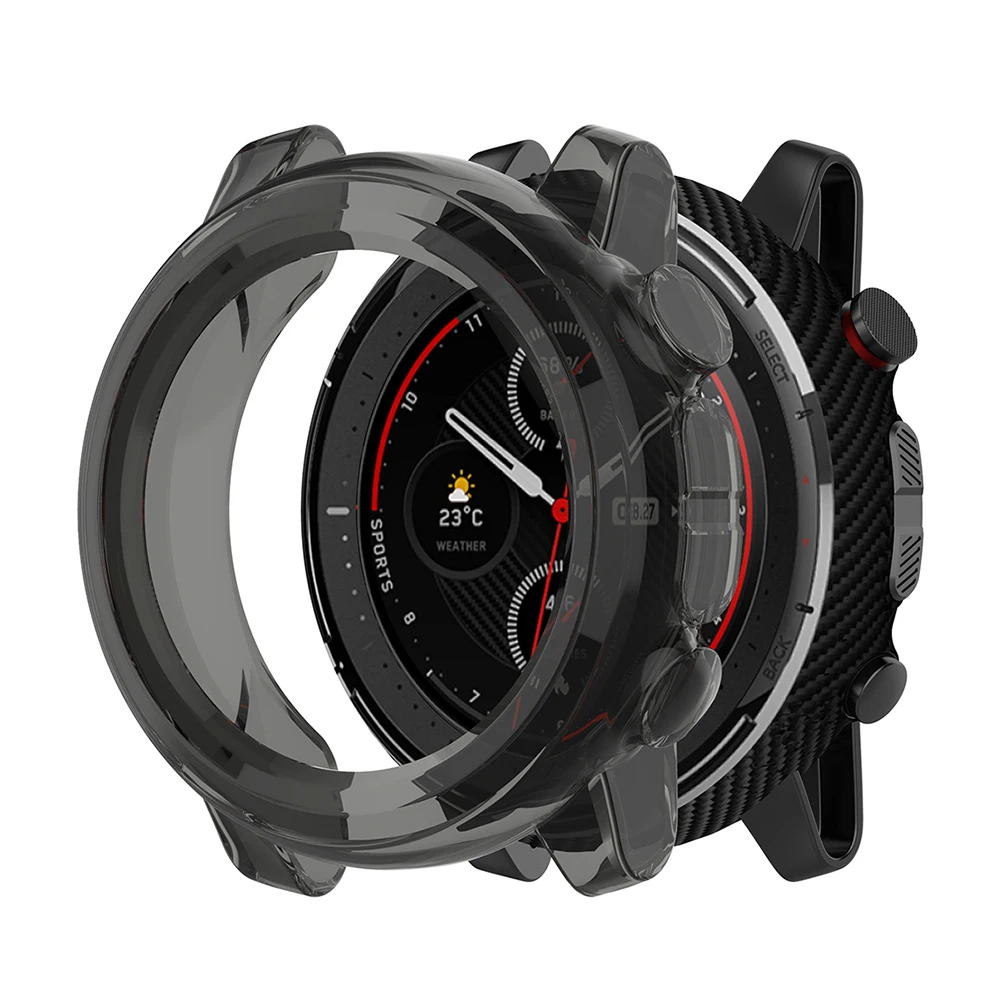 Amazfit Stratos 3 A1928 Ʈ ġ ׼  ǰ   ̽, Ʈ TPU ̽ Ŀ 