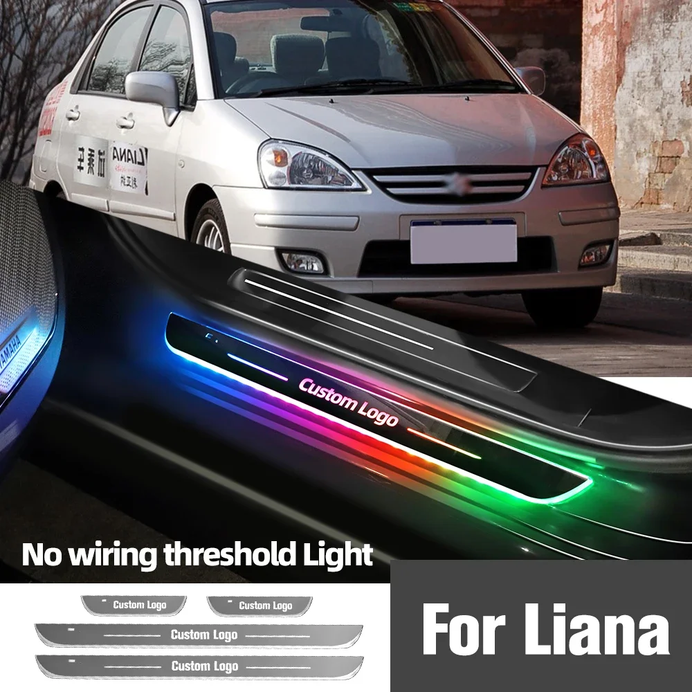 

For Suzuki Liana 2001-2007 2003 2004 2005 2006 Car Door Window Light Custom Logo LED Welcome Threshold Accessories for Foot Lamp