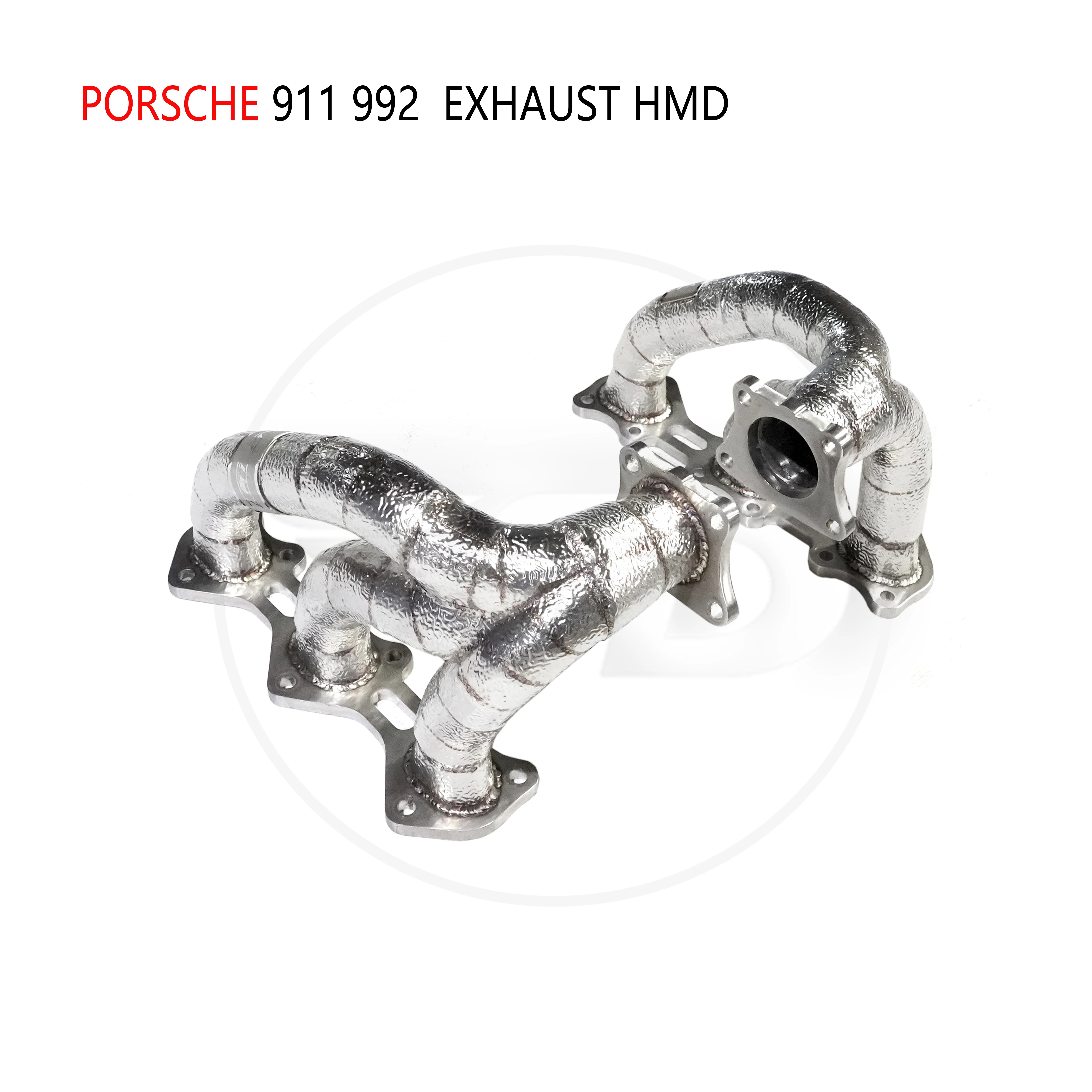 

HMD выпускной коллектор с высоким потоком для Porsche 911 992 автомобильные аксессуары с каталитическим конвертером