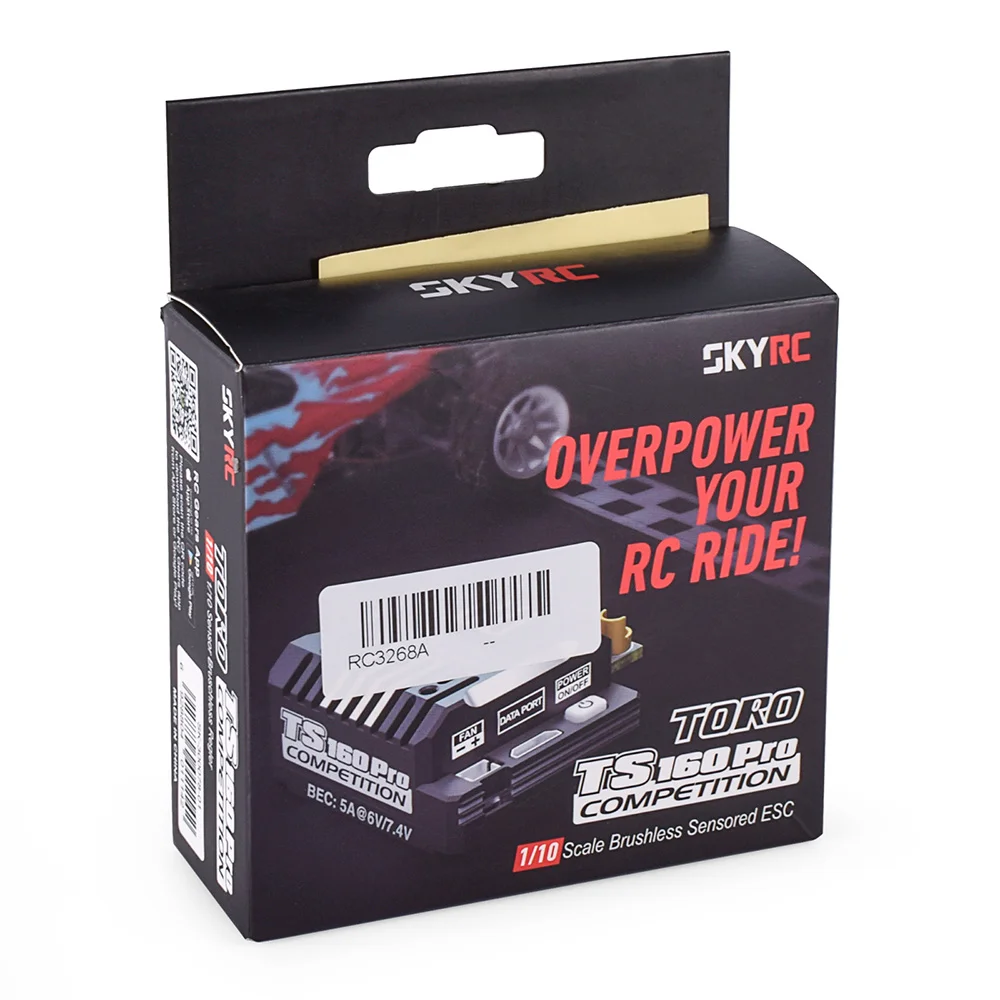 Skyrc Toro-ブラシレスセンサー付きスピードコントローラー,TS160 pro