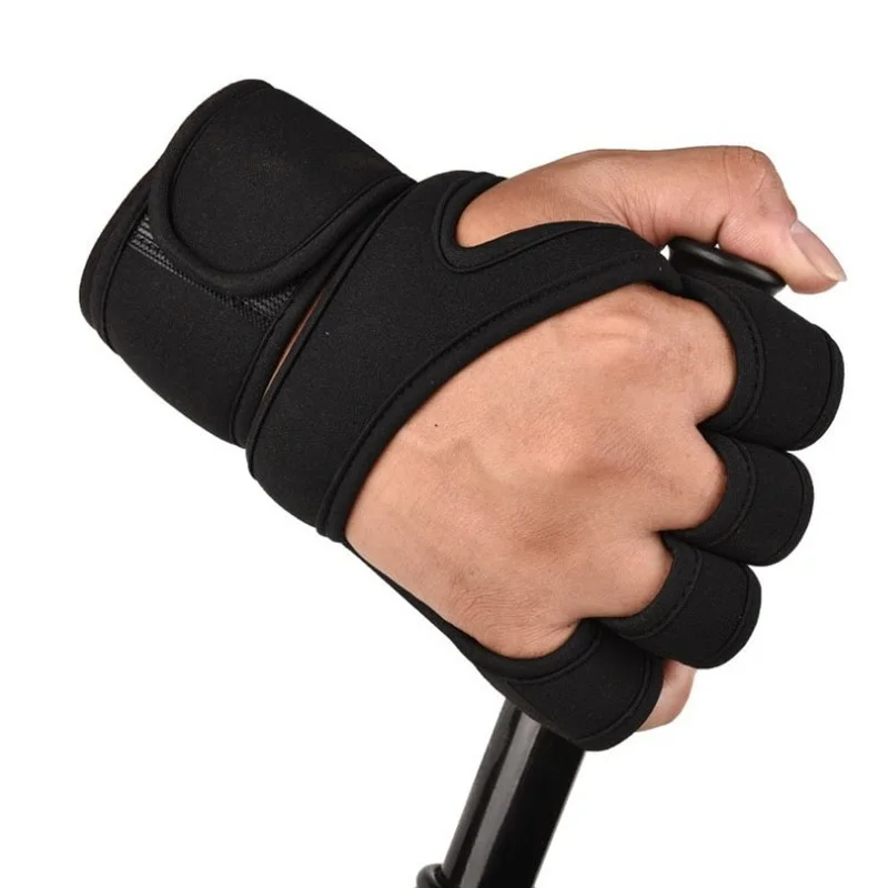 1 Pair Weight Lifting Training Gloves Women Men Fitness Sports Body Building Gymnastics Grips