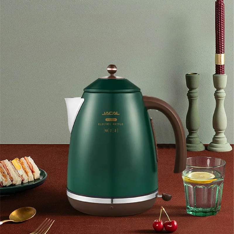 

1800W Electric Kettle Automatic Power Off Retro Household Coffee Pot Electric Kettle 304 Stainless Steel Insulation Kettle 1.7L