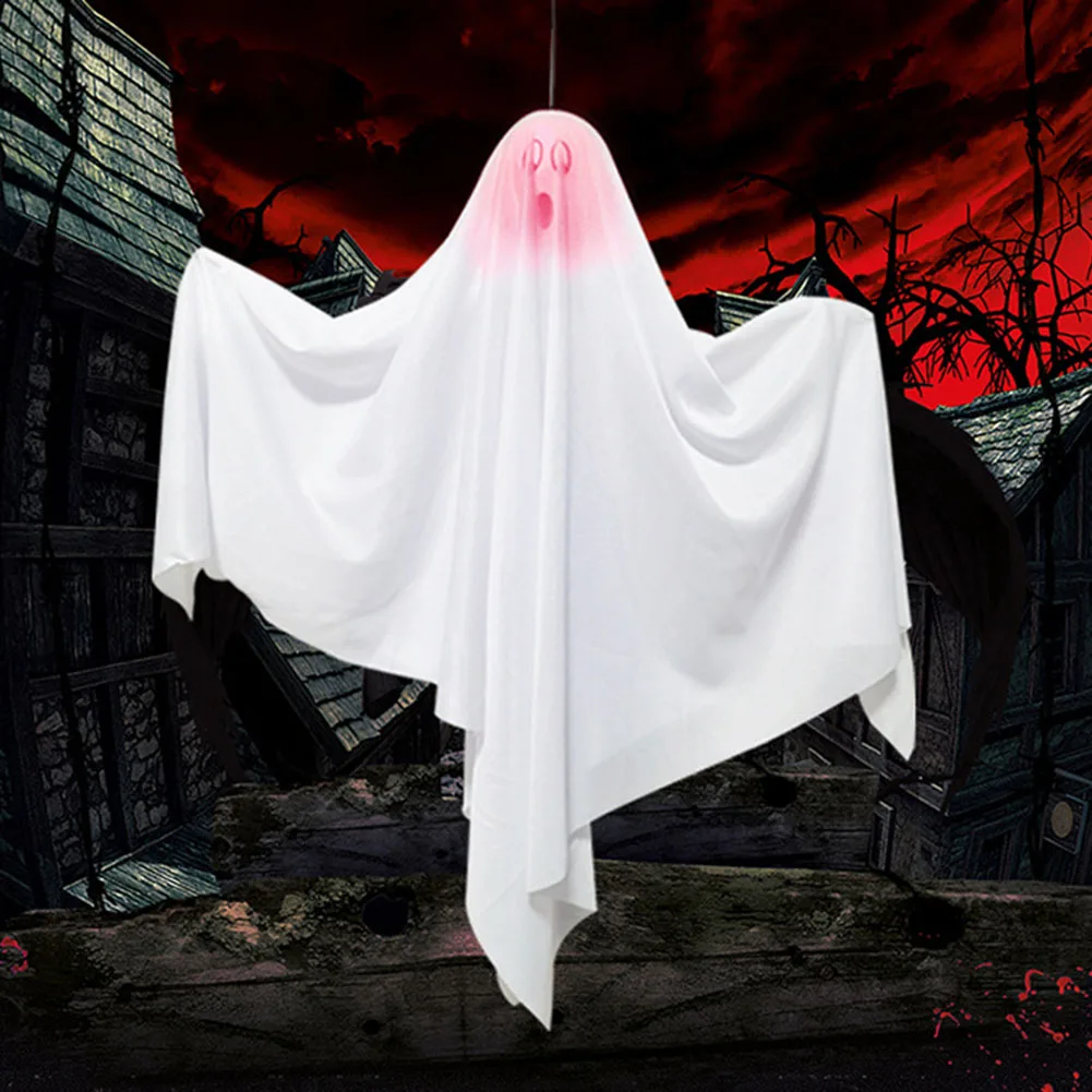 White Ghost Pendant Atmosphere Ornament for Halloween Party Decor