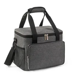 Versatile Insulated Lunch Bag - 15L Leakproof Soft Cooler, Ideal for Work, Picnics, and Travel (GRAY)