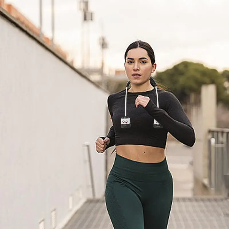 

Портативный вентилятор на шею, Перезаряжаемый USB-вентилятор охлаждения с мультяшным рисунком, для работы, студентов, летняя одежда