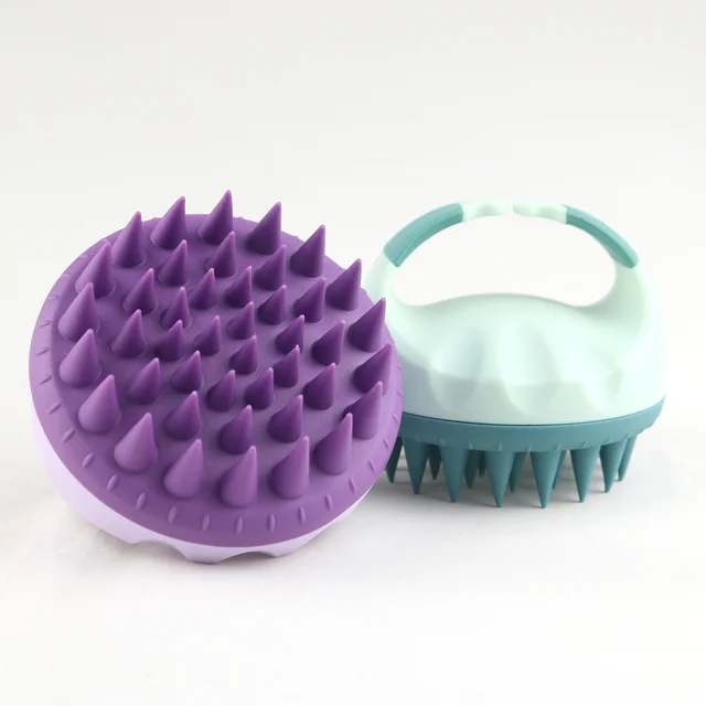 Shampoo Head Scalp Massage Brush Silicone Soft Skin Friendly Hair Washing Massager Comb SPA Massage Brush Beauty Salon Hair Tool 3