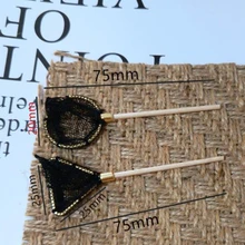  2Pcs 1/12 Dollhouse Miniature Fishing Net Playset Doll Life Scene Furniture Fishing Net Modle Toy Pretend Play Doll House Decor 